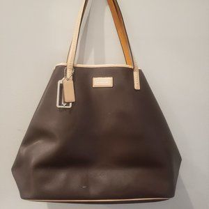 Coach leather tote bag